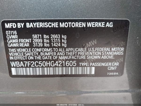 2017 BMW ALPINA B7 XDRIVE