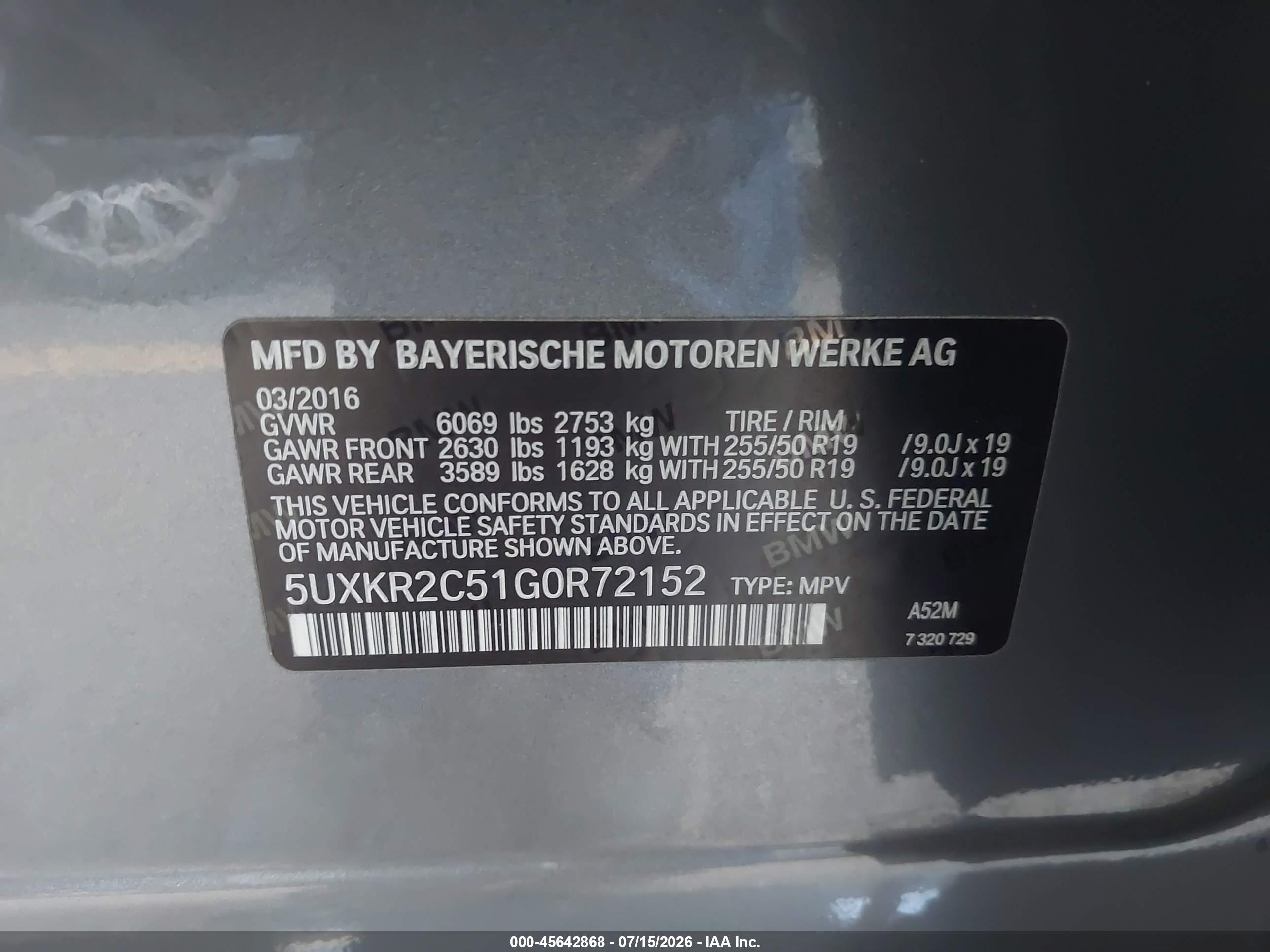 2016 BMW X5 SDRIVE35I