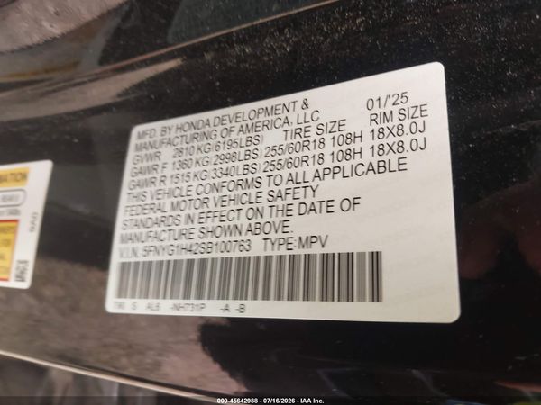 2025 HONDA PILOT EX-L
