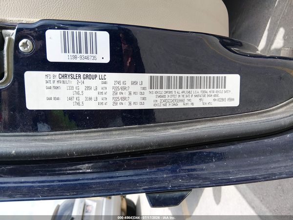 2014 DODGE GRAND CARAVAN SXT