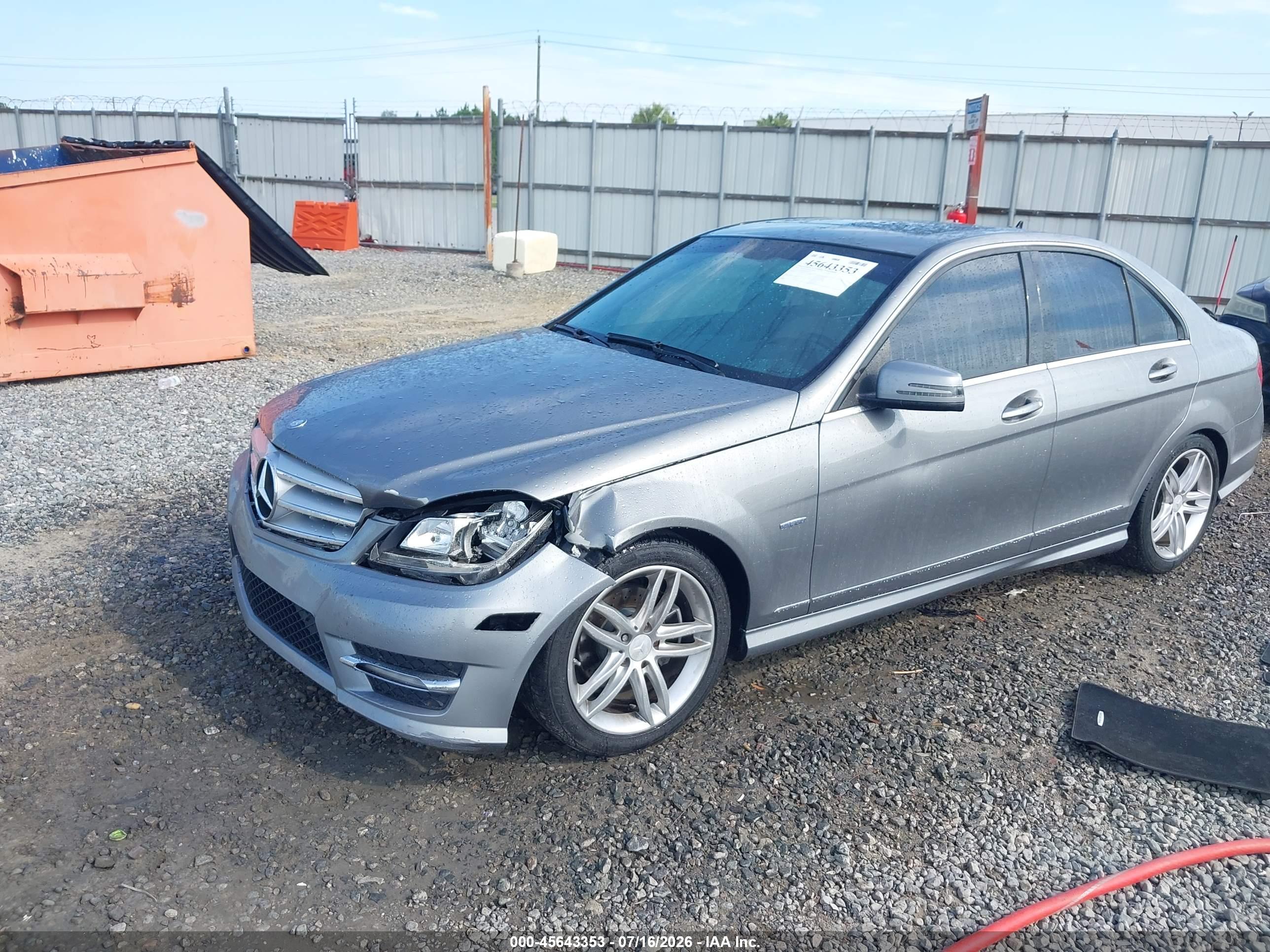 2012 MERCEDES-BENZ C 250 SPORT