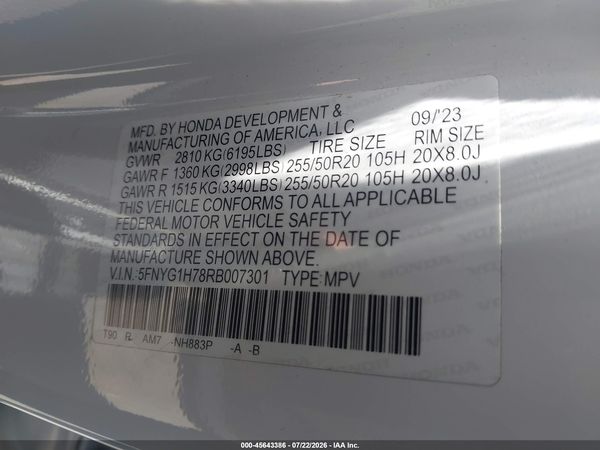 2024 HONDA PILOT TOURING