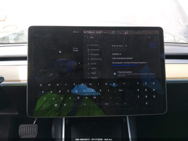 2020 TESLA MODEL 3