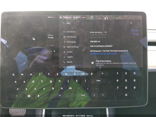 2020 TESLA MODEL 3