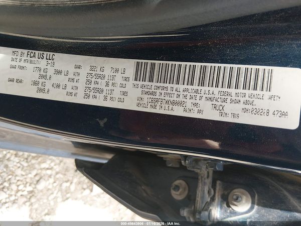 2019 RAM 1500