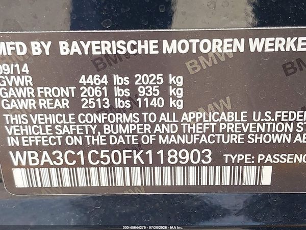 2015 BMW 328I