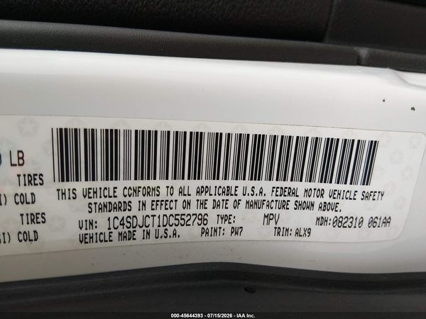 2013 DODGE DURANGO R/T