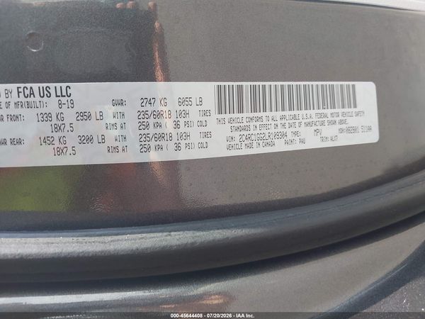 2020 CHRYSLER PACIFICA LIMITED