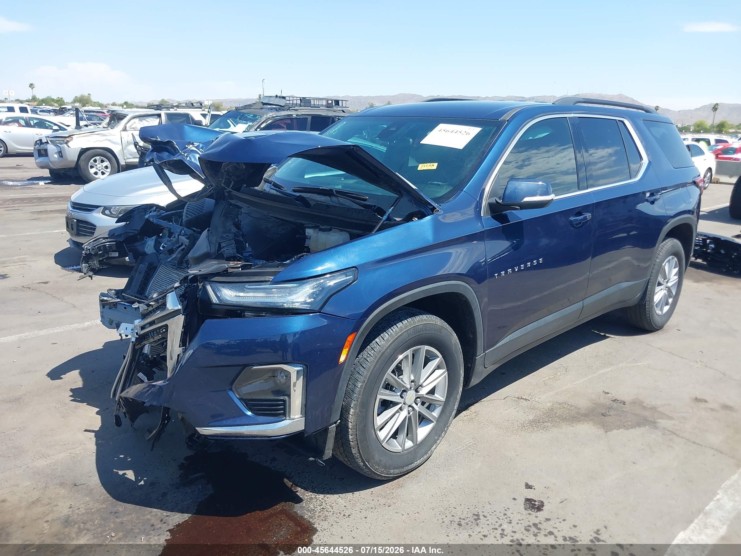 2022 CHEVROLET TRAVERSE FWD LT CLOTH — I2