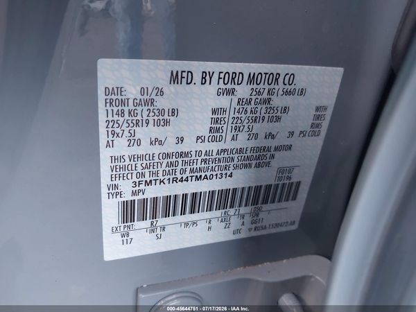 2026 FORD MUSTANG MACH-E SELECT