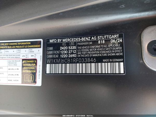2024 MERCEDES-BENZ AMG CLE 53 AMG CLE53 4MATIC