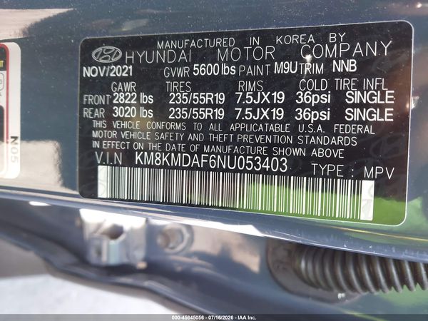 2022 HYUNDAI IONIQ 5 SE