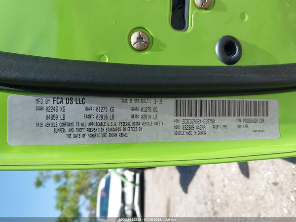 2019 DODGE CHALLENGER SXT