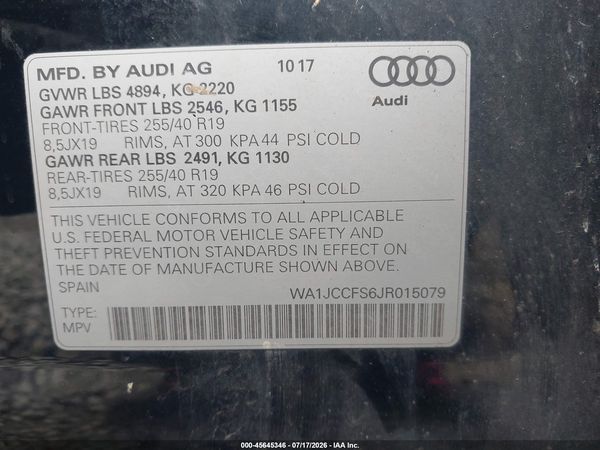2018 AUDI Q3