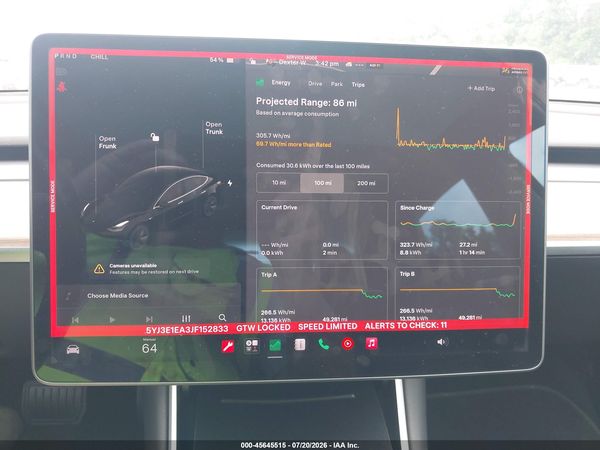2018 TESLA MODEL 3 LONG RANGE/MID RANGE