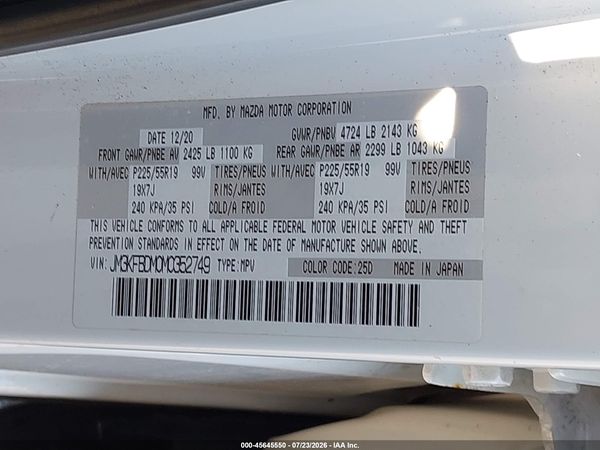 2021 MAZDA CX-5 GRAND TOURING