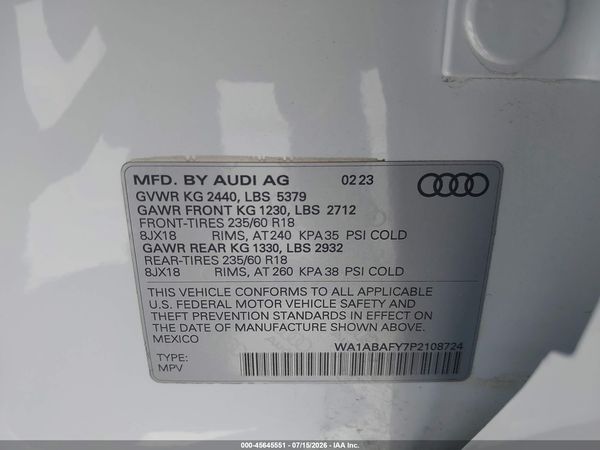 2023 AUDI Q5
