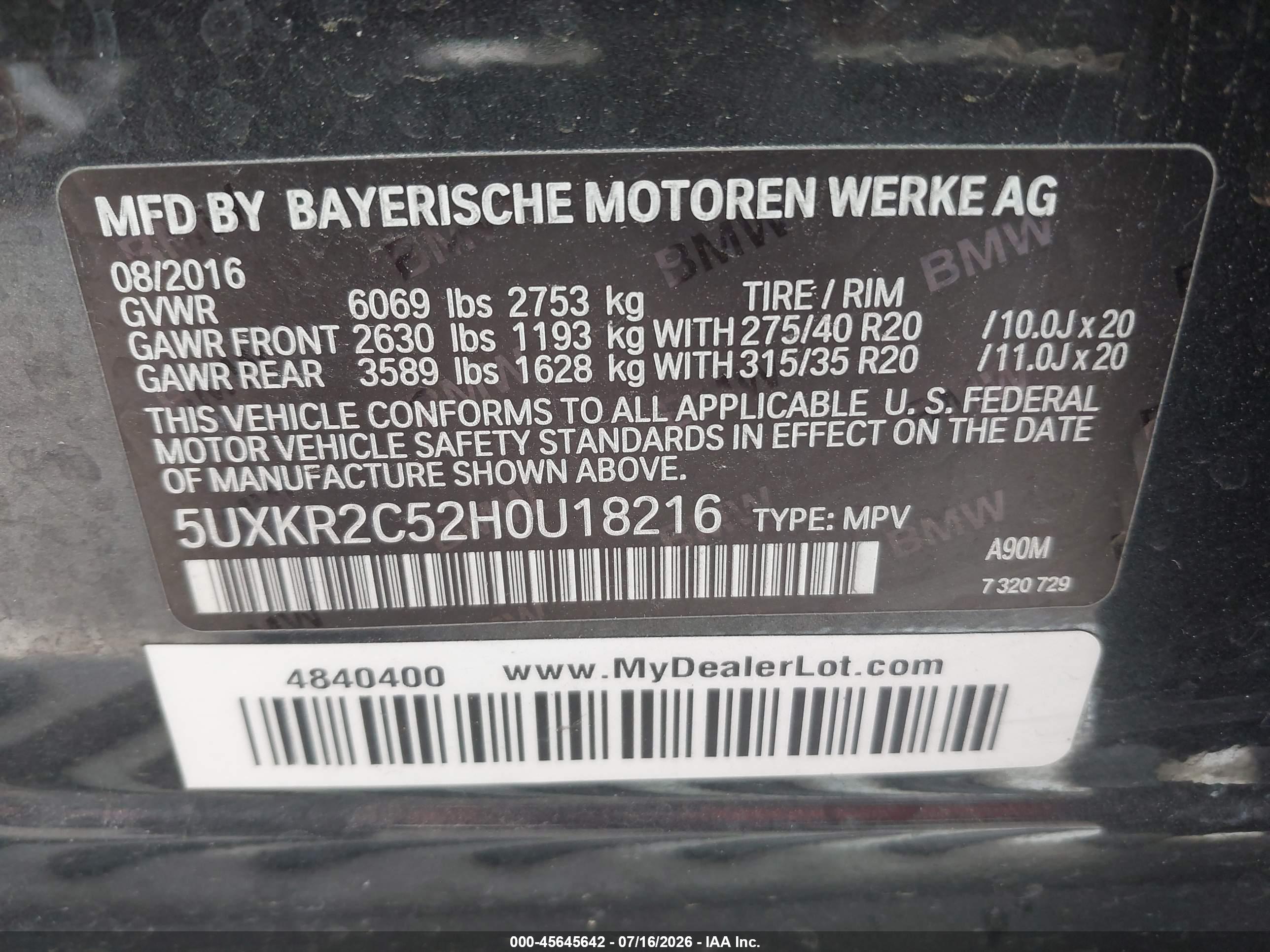 2017 BMW X5 SDRIVE35I