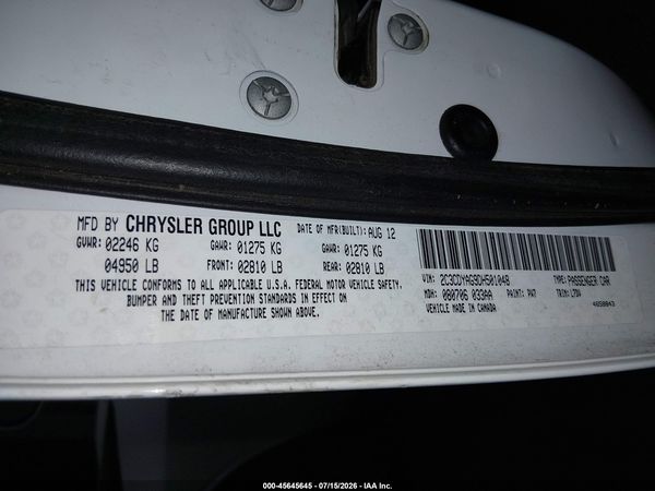 2013 DODGE CHALLENGER SXT