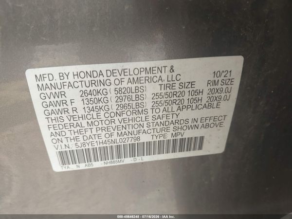 2022 ACURA MDX TECHNOLOGY PACKAGE