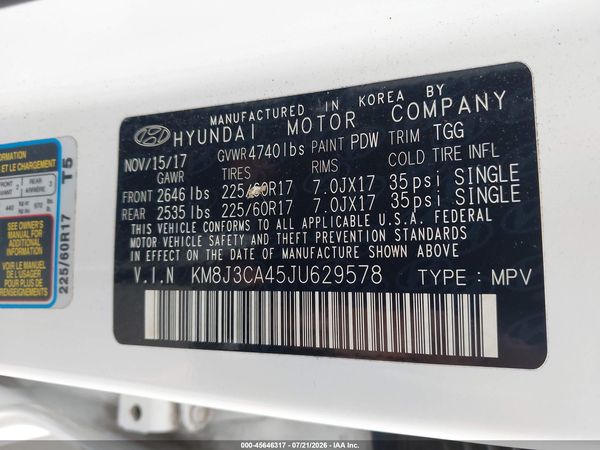 2018 HYUNDAI TUCSON SEL