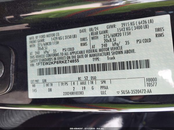 2024 FORD F-150 STX