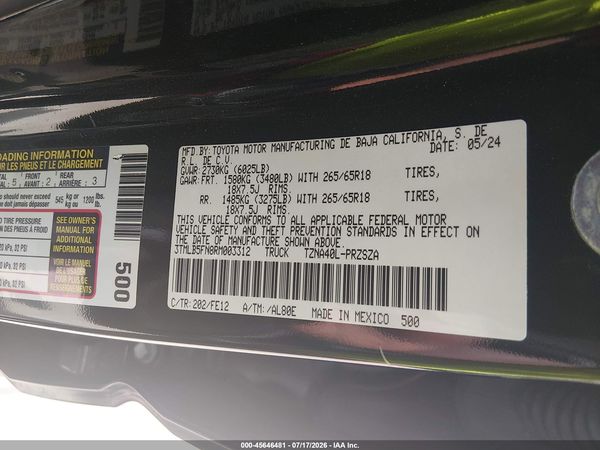 2024 TOYOTA TACOMA TRD SPORT