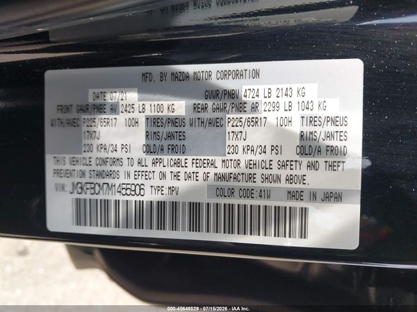 2021 MAZDA CX-5 TOURING