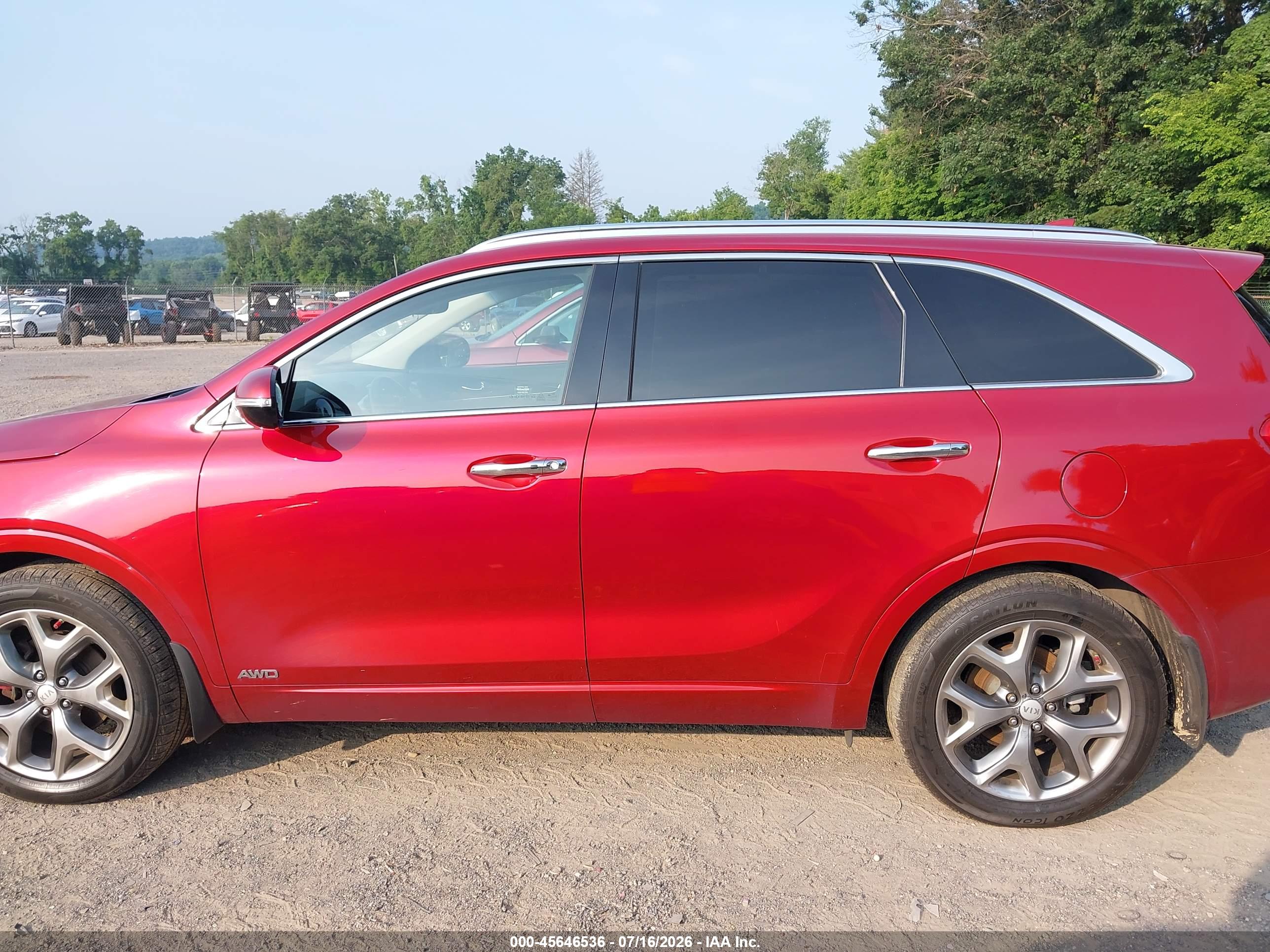 2016 KIA SORENTO 3.3L SX