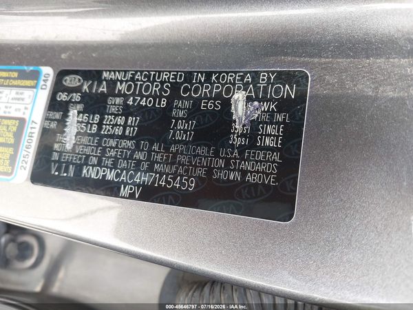 2017 KIA SPORTAGE LX