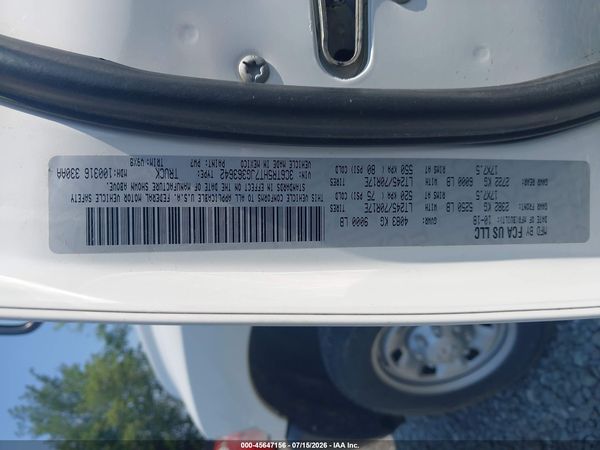 2018 RAM 2500 TRADESMAN  4X4 8' BOX