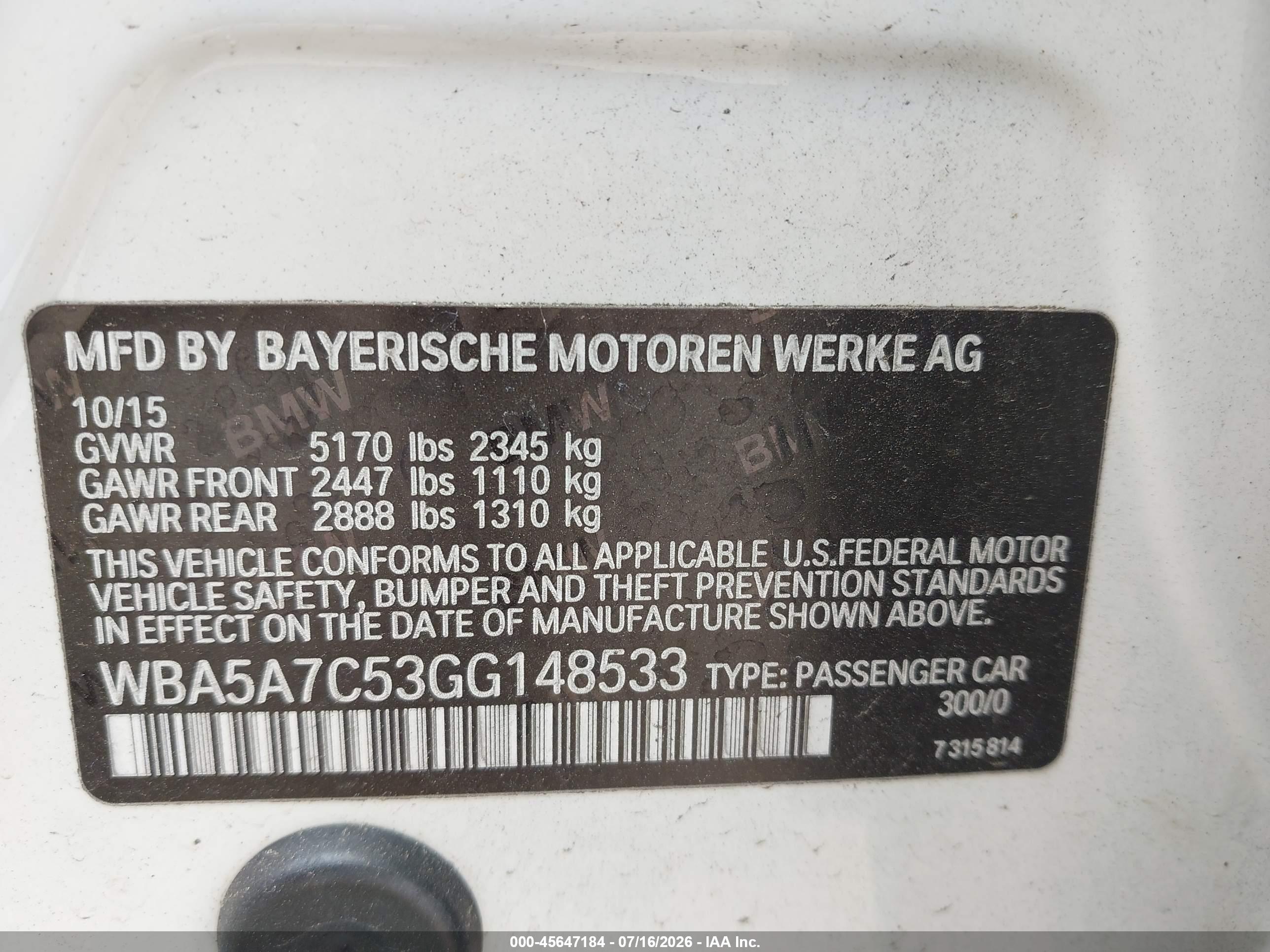 2016 BMW 528I xDrive
