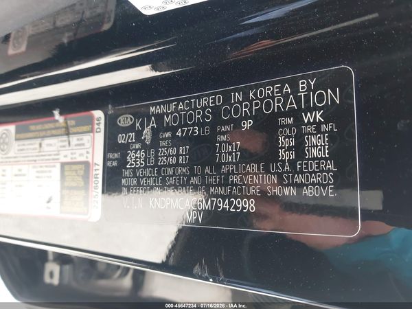 2021 KIA SPORTAGE LX