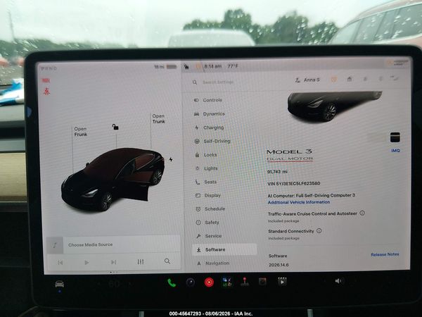 2020 TESLA MODEL 3