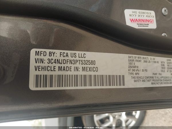 2023 JEEP COMPASS LATITUDE LUX FWD