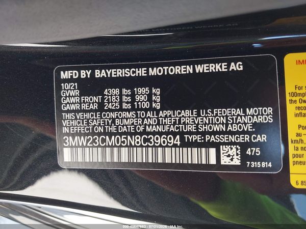 2022 BMW 230 I
