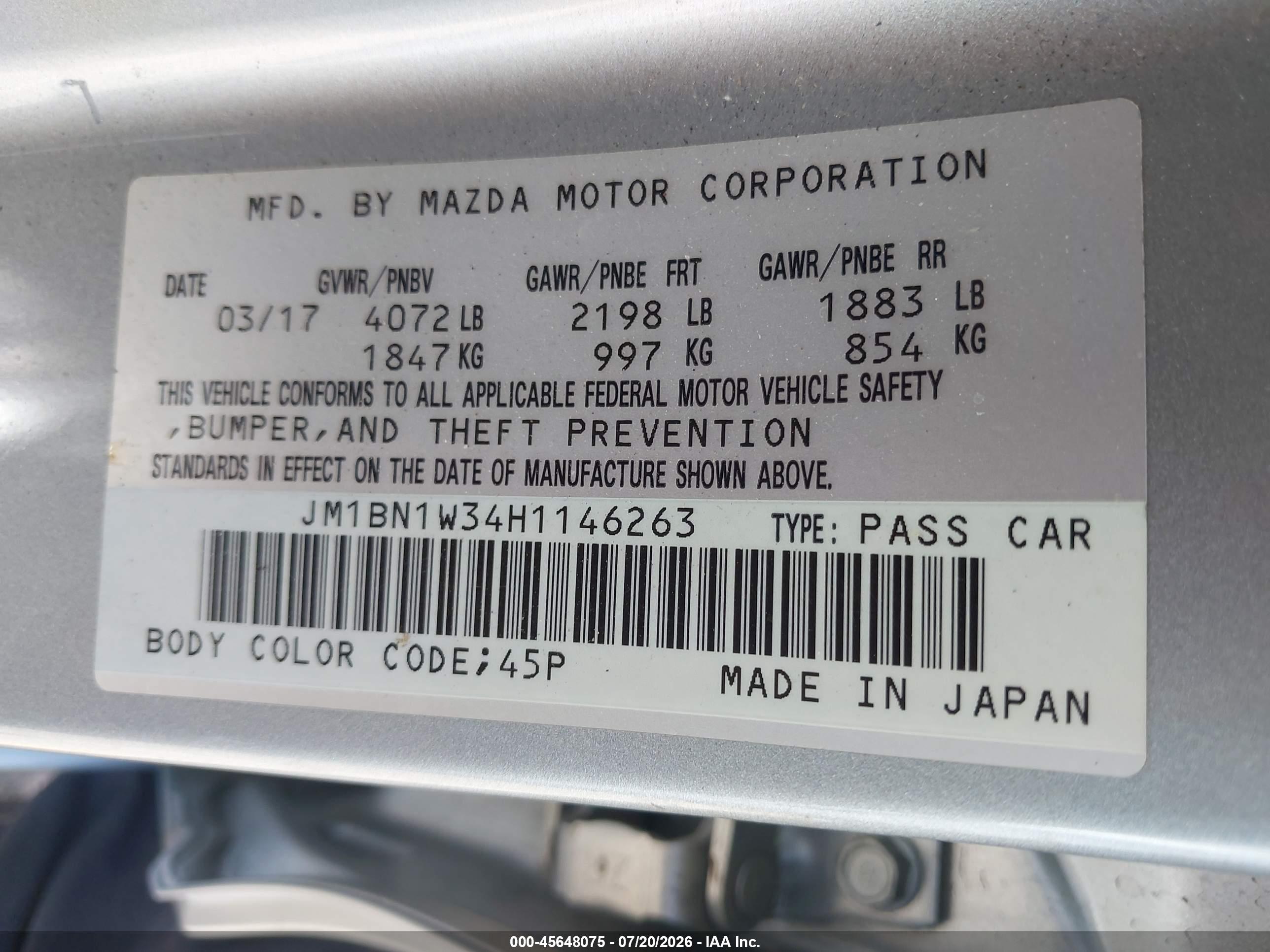 2017 MAZDA MAZDA3 Grand Touring
