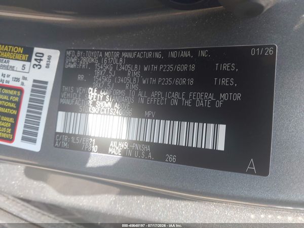 2026 TOYOTA SIENNA XSE