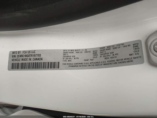 2026 CHRYSLER PACIFICA SELECT