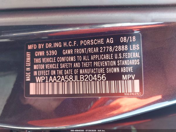 2018 PORSCHE MACAN SPORT EDITION