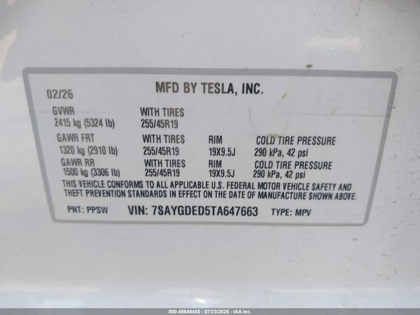2026 TESLA MODEL Y
