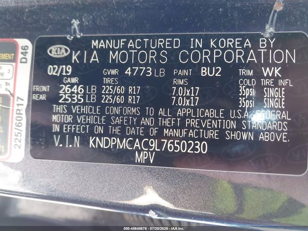 2020 KIA SPORTAGE LX