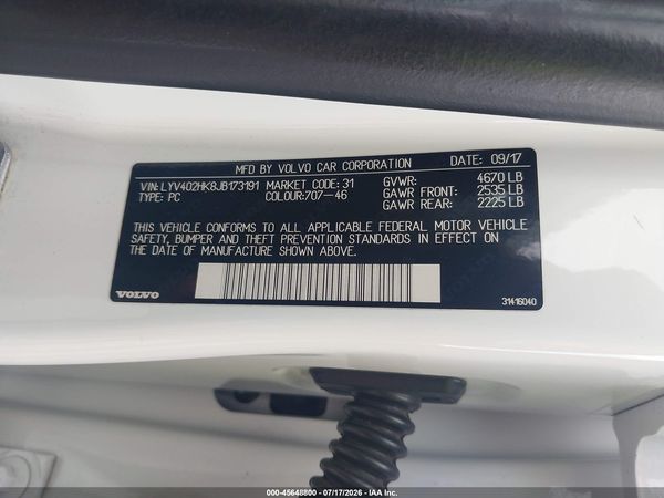 2018 VOLVO S60 INSCRIPTION T5