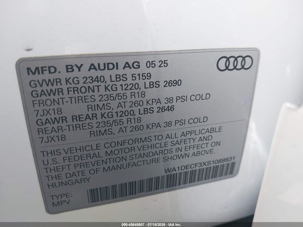 2025 AUDI Q3