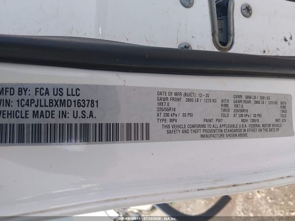 2021 JEEP CHEROKEE ALTITUDE FWD