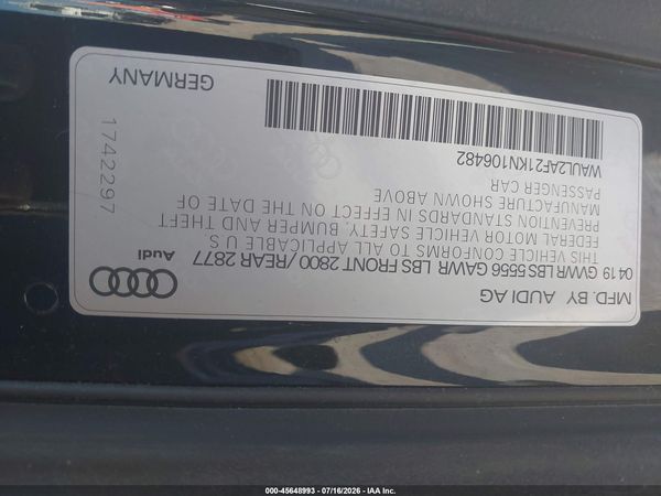 2019 AUDI A6 55 PREMIUM