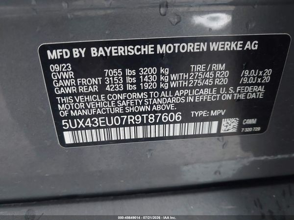 2024 BMW X5 PHEV XDRIVE50E