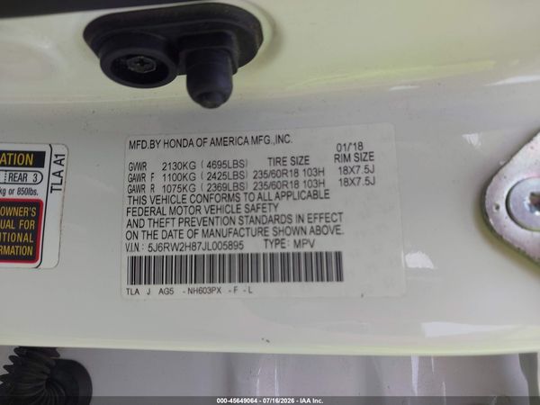 2018 HONDA CR-V EX-L/EX-L NAVI