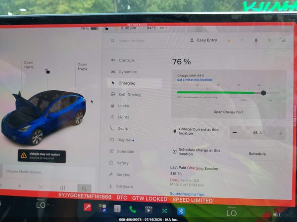 2021 TESLA MODEL Y