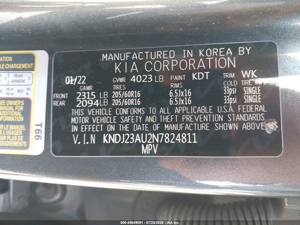 2022 KIA SOUL LX